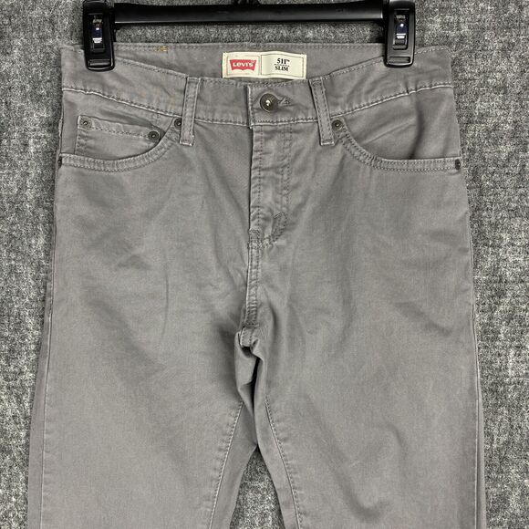 Levis 511 Jeans Boys 14 Regular 27x27 Slim Fit Stretch Denim Y2K Streetwear - Picture 3 of 12